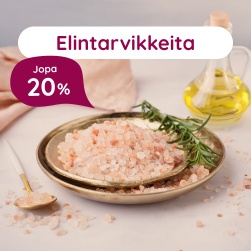 Elintarvikkeita jopa 20 %
